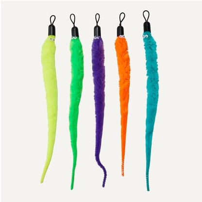 Amazon Basics Cat Feather Toy Kit with 2 Telescoping Wands and 10 Feather Attachments, Natural Feathers, for Adult Cats and Kittens - Image 3