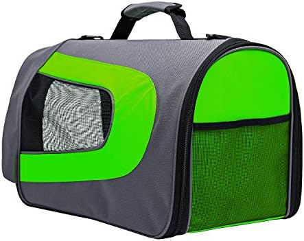 Pawer 18” x 11”x 11” Soft-Sided Foldable Airline Approved Pet Carrier for Cat, Puppy and Small Dog, Washable 600D Oxford Fabric, with Handle and Strap for Carry, Multiple Colors Available - Image 6