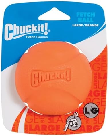 Chuckit! High-Bounce Rubber Fetch Ball Dog Toy, Large 3in, for Big Dogs by Chuckit