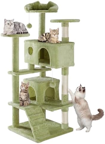 Sweetcrispy 54-inch Cat Tree Tower with Scratching Posts, Indoor Use by Sweetcrispy