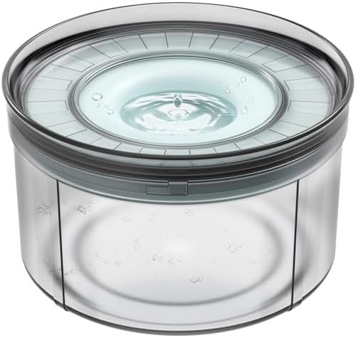 No Spill Water Bowl for Dogs-1Gallon, Anti-Digging & BPA-Free by Techphardo