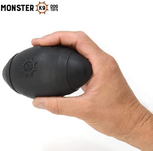 Monster K9 Indestructible Dog Toy – Lifetime Replacement - Durable Ball Chew Toy for Aggressive Chewers - Safe Non-Toxic Natural Rubber - Chew & Fetch - Tough, Heavy Duty - Med/Large Breed, 5" L - Image 3