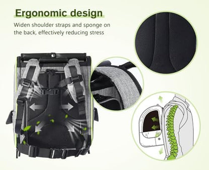 pecute Cat Backpack Carrier Expandable, Cat Backpack with Curtain - Image 5