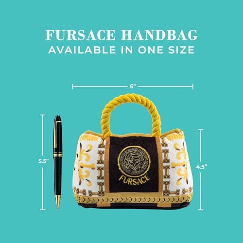 Haute Diggity Dog Fursace Handbag Plush Dog Toy, Designer Parody Chew Toys - Image 5