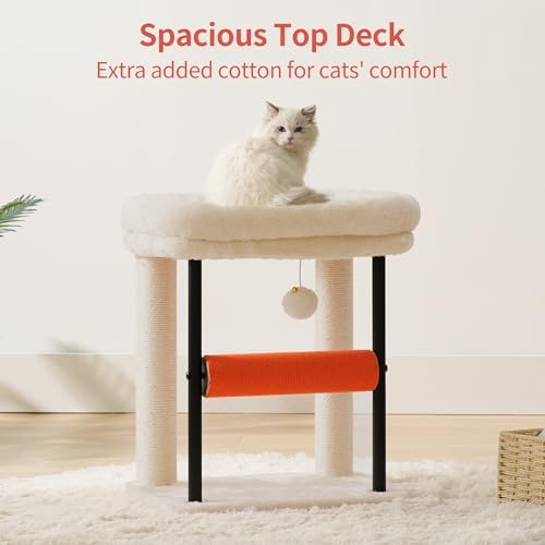 Hey-brother Cat Tree, Sturdy Tower with Sisal-Wrapped Columns, MPJ010SM - Image 4
