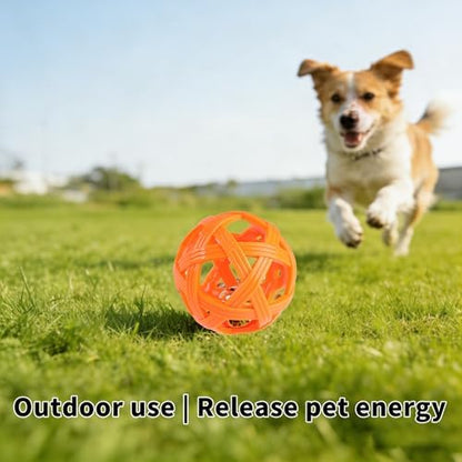 Dog Ball Toy with Bell for Small Dogs& Puppy, Small Dog Ball for Boredom Relief & Teething, TPR Chew Resistant Interactive Fetch Toy. - Image 4