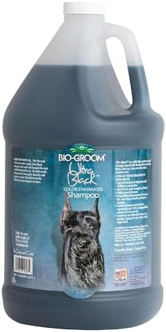 Bio-Groom Ultra-Black Dog Shampoo - Color Enhancing Pet Shampoo, Dog Bathing Supplies, Puppy Wash, Grooming Supplies, Cruelty-Free, Made in USA, Coat Brightener - 1 Gallon by Bio-groom