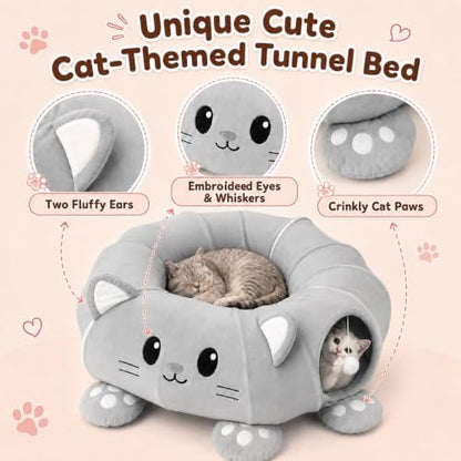 Cat Tunnel Bed with 21 Interactive Toys - Image 5
