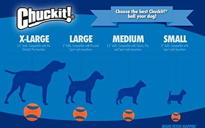 Chuckit! High-Bounce Rubber Fetch Ball Dog Toy, Medium 2.5in, Assorted - Image 5
