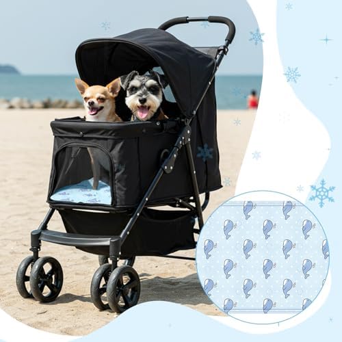 Nuanchu Pet Cooling Mat, Whale, 11.81 x 19.69 Inches, 1 Pcs - Image 3