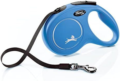 FLEXI® Classic Tape Retractable Dog Leash, Medium, 16 ft - Blue by Flexi