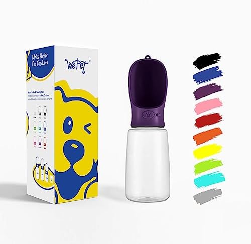 WePet Portable Dog Water Bottle, 25 OZ, Leak Proof Puppy Water Dispenser with Drinking Feeder for Pets Outdoor Walking, Hiking, Travel, Food Grade Plastic by WePet