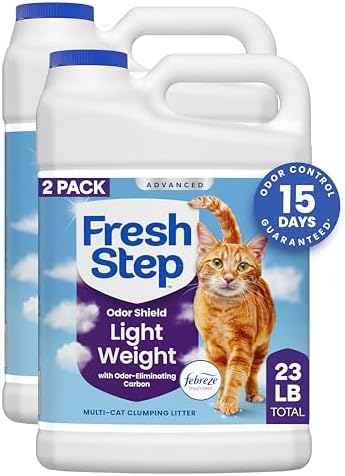 Fresh Step Advanced Odor Shield Light Weight Clumping Litter, 11.5 lb., 2Pk by FreshStep