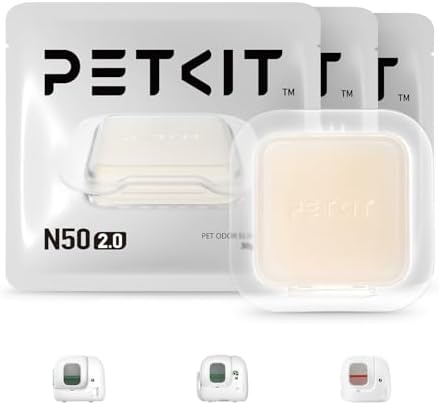 PETKIT N50 Odor Eliminator 2.0 Exclusive for PuraMax and PuraMax 2 Self-Cleaning Cat Litter Box, Automatic Cat Toilet Box Smell Control Remover (Pack of 3) by Unknown