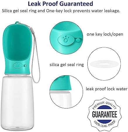 WePet Portable Dog Water Bottle, 25 OZ, Leak Proof Puppy Water Dispenser with Drinking Feeder for Pets Outdoor Walking, Hiking, Travel, Food Grade Plastic - Image 5