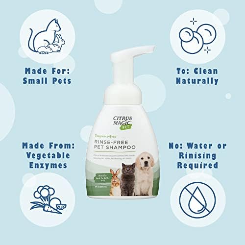 Citrus Magic Pet Rinse-Free Pet Shampoo, 8 Fluid Ounce, 2 Pack - Image 3
