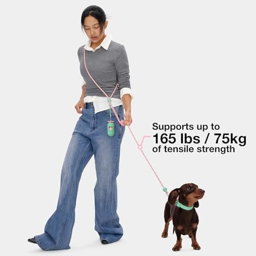VETRESKA Crossbody Hands Free Dog Leash, 5FT Adjustable Leash (Flora) - Image 5