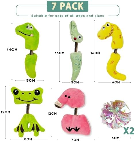 Silvervine Chew Sticks and Cat Crinkle Balls, Cat Chew Toy for Teeth Cleaning, Interactive Cat Toys for Indoor Cats, for All Cat Breeds (7 Pack) - Image 4