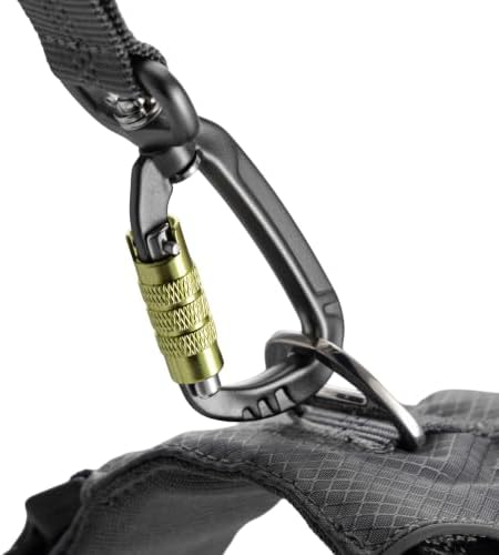 Tuff Mutt Hands-Free Waist Leash for Dog Walking, Running and Hiking, Carabiner Clip, Adjustable Belt with Double Handle, Reflective Bungee Design for Large & Medium Dogs - Image 2