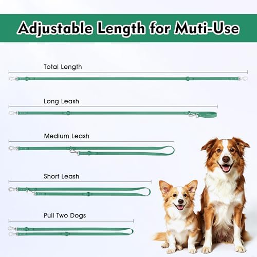 Wisedog Waterproof Dog Leash, Pine Green, 5 ft × 1/2 in - Image 5