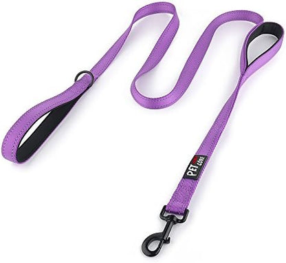Plutus Pet Double Handle Dog Leash, 5 FT Long, for Medium Large Dogs by PLUTUSPET