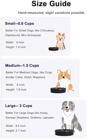 LE TAUCI Ceramic Slow Feeder Dog Bowls Small Breed, 0.6 Cups Dog Food Dish for Fast Eaters, Puzzle Bowl for Small Dogs and Cats,Skull Black - Image 5