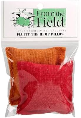 from The Field | Fluffy Hemp Pillow Catnip Cat Toys for Cats | 2 Pack by FromTheField