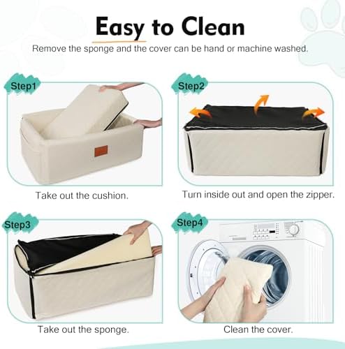 Dog Car Seat for Large Medium Sized Dogs, Washable Car Dog Bed Under 55 lbs - Image 5