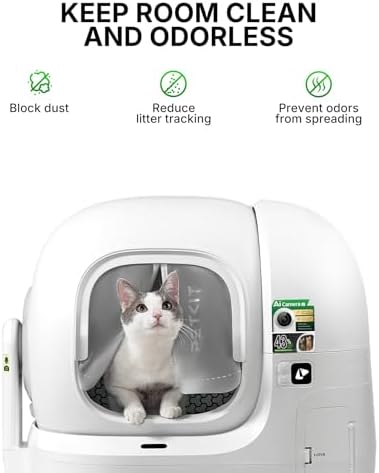 PETKIT Magnetic Dustproof Curtain 3.0 for PUROBOT MAX PRO 2 Self Cleaning Cat Litter Box - Image 2