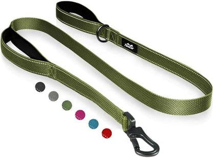 Twoear 4FT 1IN Heavy Duty Dog Leash for Large Dogs with 2 Padded Handles by TwoEar