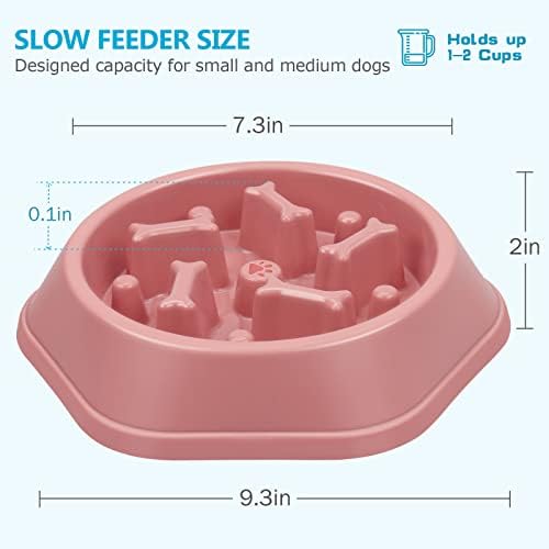 UPSKY Slow Feeder Dog Bowl Anti-Chocking Slower Feeding Pet Puzzle Bowls - Image 2