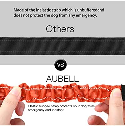 AUBELL Dog Seat Belt for Car,2 Pack Set 3-in-1 Dog Car Harness,Black+Orange - Image 5