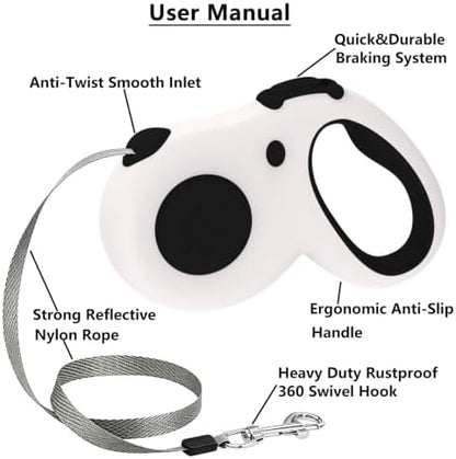 Retractable Dog Leash 16Ft/5M for Small Medium Dog 50lbs (Black) - Image 5