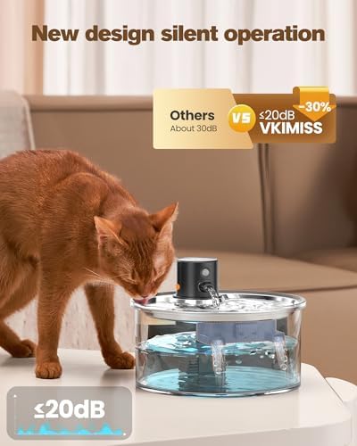 Wireless Cat Water Fountain Cordless: 108oz Battery Operated Cat Fountain - Image 6