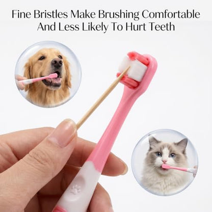 2 Pcs Small Dog Toothbrush, Cat Tooth Brush & Puppy Toothbrush - Image 4
