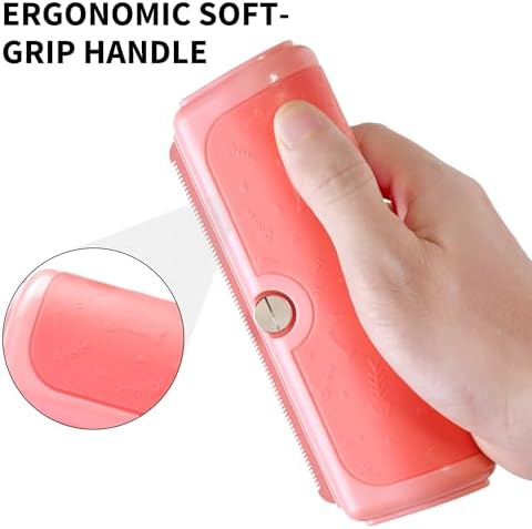 Cat Deshedding Brush for Short Hair, Pink - Image 5