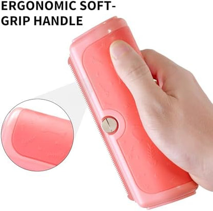 Cat Deshedding Brush for Short Hair, Pink - Image 5