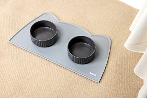 OHMO Cat Food Mat, Silicone Pet Feeding Mat, 20x12, Ash Light Grey - Image 3