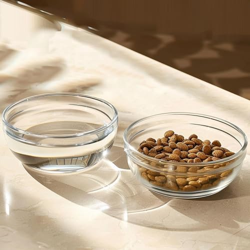 2 Pack Glass Bowls for LFTYTUO Pet Feeders Stand, Replacement Cat Dog Glass Bowl, Easy to Clean Food Water Bowls, 30 oz / 1000 ml - Image 2
