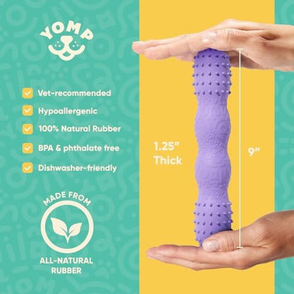 Yomp ToothBuddy MAX Dog Dental Chew Toy – Teething and Chewing Toy for Soft and Medium Chewers – Pet-Safe, Non-Toxic, All-Natural Rubber Dog Bone Toy - Image 4