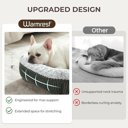 Cute Dog Bed for Small Medium Dogs,Washable Cat Beds, 25in - Image 4