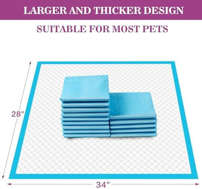 IMMCUTE Dog Pee Pads Extra Large 28"x34", X-Large Training Puppy Pee Pads Super Absorbent & Leak-Proof, XL Disposable Pet Piddle Pad and Potty Pads for Dogs, Puppies, Doggie (60 Count) - Image 7