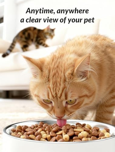 Automatic Cat Feeder with Camera, 5L Timed Cat Food Feeder,2-Way Audio & App Remote Control,Desiccant Bag,Auto Pet Dispenser for Cats and Dogs - Image 2