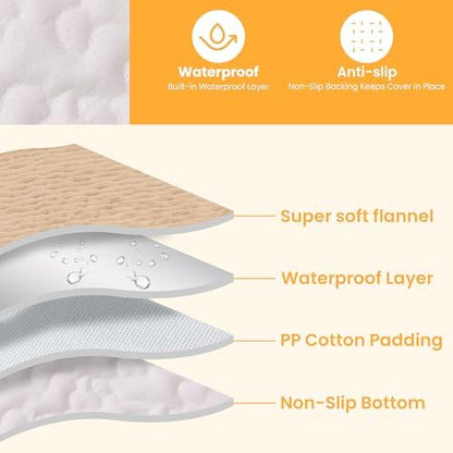 Dog Car Seat Cover, Waterproof Non-Slip Pet Mat, LightCoffee Back Seat - Image 3