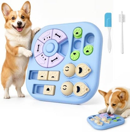 Easy-Clean Dog Puzzle Toy: 11"*11" Anti-Slip, for Small/Medium Dogs by Unknown