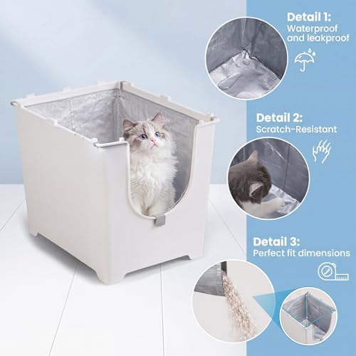 2 Pack Litter Box Liners For Modkat Flip, Reusable, Tear-Resistant - Image 5