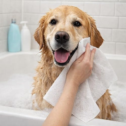 Dr. Oakley Extra Large Dog Bath Wipes Natural and Safe for Grooming Paws, Body and Butt Cleaning Deodorizing (Unscented) - Image 4