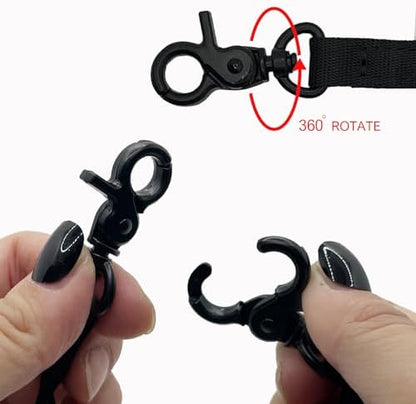Double Clip Dog Leash for Two Dogs,Double Headed Hook Pet Safety 2 Way Coupler with Nickel Plated Swivel Clip - Image 4