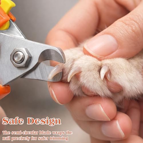 Professional Dog Nail Trimmers for Large & Small Dogs, Heavy-Duty Stainless Steel Pet Claw Clippers for Safe Grooming - Image 2