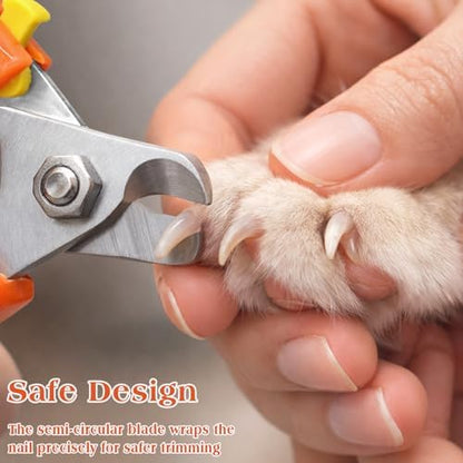 Professional Dog Nail Trimmers for Large & Small Dogs, Heavy-Duty Stainless Steel Pet Claw Clippers for Safe Grooming - Image 2